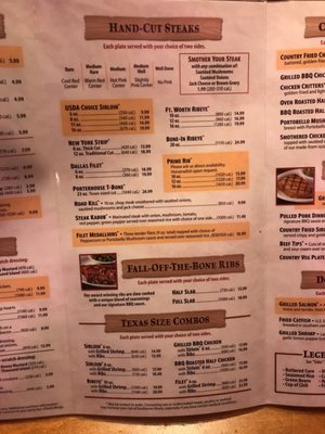 Menu photo 8 Texas Roadhouse Orem, UT