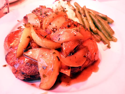 Photo of Market Cafe - New York, NY, US. pork chop with apple