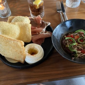 Lark - Fried bread tuna crudo - New American Near Me - Bala Cynwyd, Pennsylvania