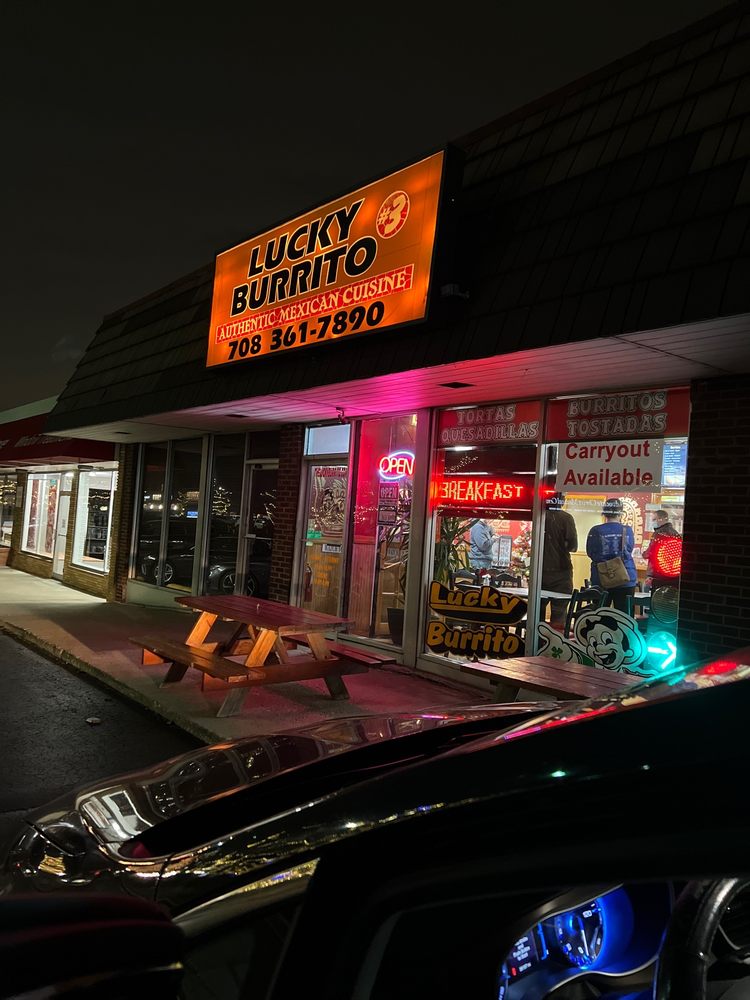 Food from Lucky Burrito