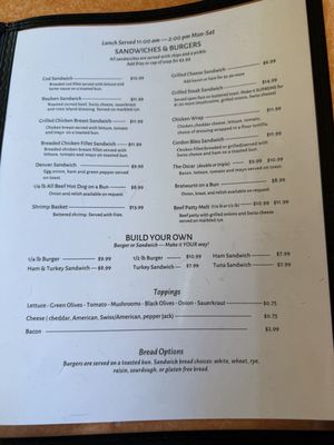 Menu photo 2 Cable Cafe Cable, WI