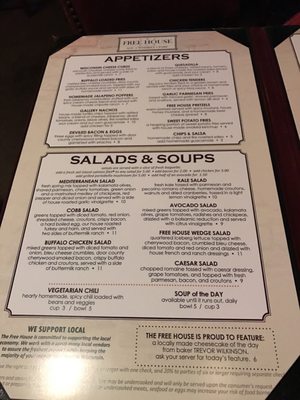 Menu photo 7 The Free House Pub Middleton, WI Menu photo 7 The Free House Pub Middleton, WI