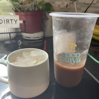 CoCo Playa - The amount of ice is actually insane. I had 3 sips before I got home... 3!! This is a medium btw, $8 for a micro coffee. - Coffee & Tea Near Me - San Diego, California CoCo Playa - The amount of ice is actually insane. I had 3 sips before I got home... 3!! This is a medium btw, $8 for a micro coffee. - Coffee & Tea Near Me - San Diego, California