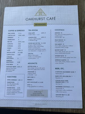 Menu photo 3 Oakhurst Café Charlottesville, VA Menu photo 3 Oakhurst Café Charlottesville, VA