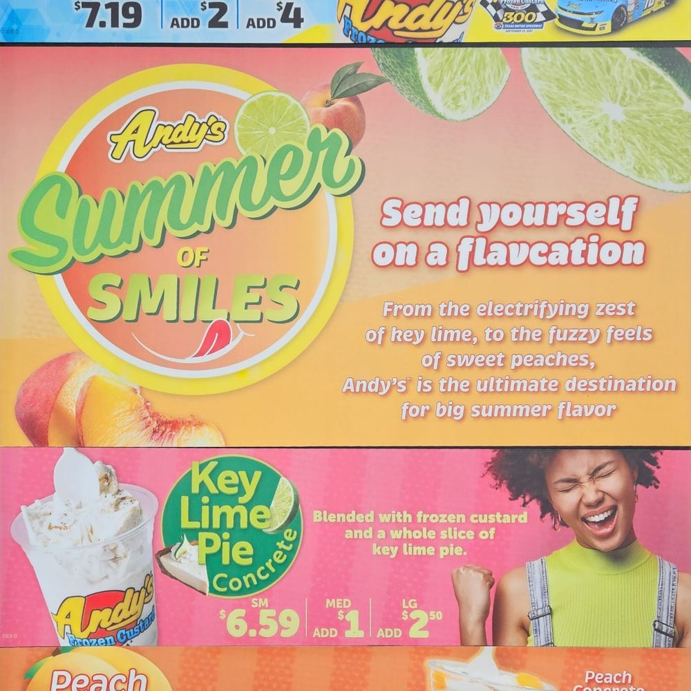 Andy's Frozen Custard - Summer flavors - Ice Cream & Frozen Yogurt Near Me - Mt Prospect, Illinois