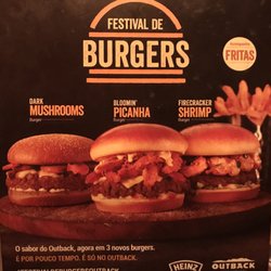 Outback Steakhouse - Festival de Burgers Outback