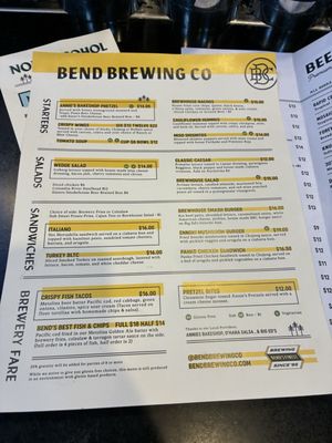 Menu photo 5 Bend Brewing Company Bend, OR