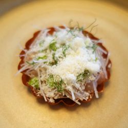Gastrologik - 05/25/18 Gastrologik - Raw Shrimp from Smogen with Jerusalem Artichoke, Horseradish