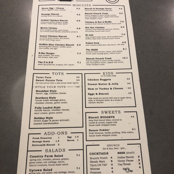The Biscuit Bar - Menu - Breakfast & Brunch Near Me - Plano, Texas