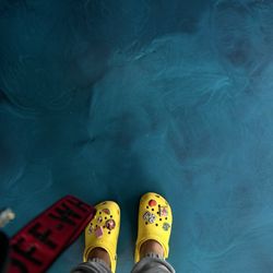 Key West Shaved Ice - The water waved painted floors and how vibrant it was