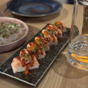 Hello Sunshine - Pressed Sushi: Spicy Miso King Salmon - Bars Near Me - Banff, Alberta Hello Sunshine - Pressed Sushi: Spicy Miso King Salmon - Bars Near Me - Banff, Alberta