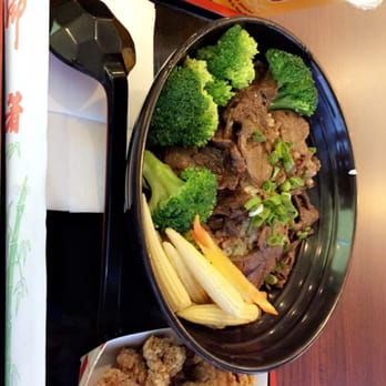 QQ Teahouse - Green tea with mixed jelly, BBQ beef steak rice bowl and popcorn chicken. Very delicious! - Taiwanese Near Me - Plano, Texas