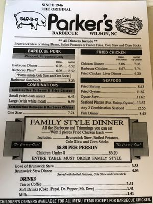 Menu photo 8 Parker's Wilson, NC Menu photo 8 Parker's Wilson, NC