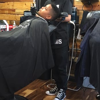 Presidential Barber Shop - Great cut for my boys... And the line up was perfect! This is a picture of the haircut in progress - Barbers Near Me - Glendale, California Presidential Barber Shop - Great cut for my boys... And the line up was perfect! This is a picture of the haircut in progress - Barbers Near Me - Glendale, California
