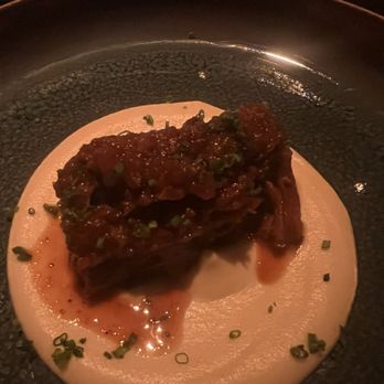 Matu - 8-Hour Braised Beef Cheek, Celeriac Puree - Steakhouses Near Me - Beverly Hills, California Matu - 8-Hour Braised Beef Cheek, Celeriac Puree - Steakhouses Near Me - Beverly Hills, California