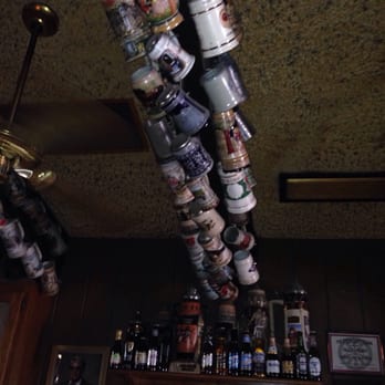 The Stein Lounge - The entire ceiling is covered in steins - Sports Bars Near Me - Hayward, California The Stein Lounge - The entire ceiling is covered in steins - Sports Bars Near Me - Hayward, California