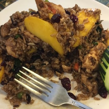 Thai Mekong - Mango cranberry fried rice with chicken! Yum! - Thai Near Me - Graham, Washington Thai Mekong - Mango cranberry fried rice with chicken! Yum! - Thai Near Me - Graham, Washington