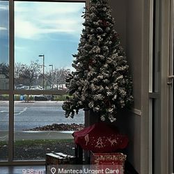 Modern Urgent Care - Christmas tree in lobby.