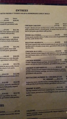 Menu photo 1 Prespa's Italian Restaurant Arlington, TX Menu photo 1 Prespa's Italian Restaurant Arlington, TX