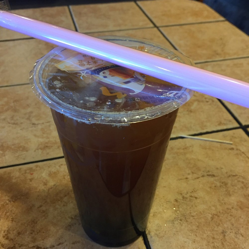 Tea N More - Mango black iced tea with boba - Coffee & Tea Near Me - San Diego, California