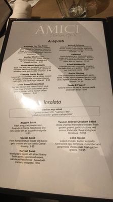 Menu photo 4 Amici Italian Grill Avon Avon, CT