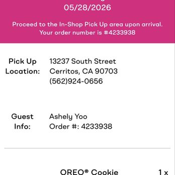 Baskin-Robbins - Unrealistic expectations that an order will come out AS ORDERED, ON TIME - Ice Cream & Frozen Yogurt Near Me - Cerritos, California Baskin-Robbins - Unrealistic expectations that an order will come out AS ORDERED, ON TIME - Ice Cream & Frozen Yogurt Near Me - Cerritos, California