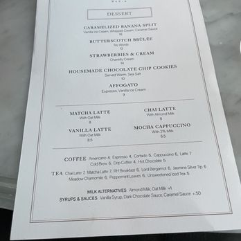 RH Rooftop Restaurant at RH Marin - Dessert menu! | IG: @nomwithelaine - American Near Me - Corte Madera, California RH Rooftop Restaurant at RH Marin - Dessert menu! | IG: @nomwithelaine - American Near Me - Corte Madera, California