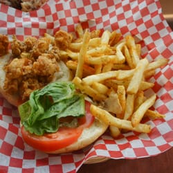Memphis Blues Barbeque House - Calamari po'boy ($12.95)