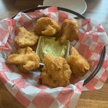 Barking Mad Cafe - Fried Cauliflower bites with spicy avocado sauce - Coffee & Tea Near Me - Gaithersburg, Maryland