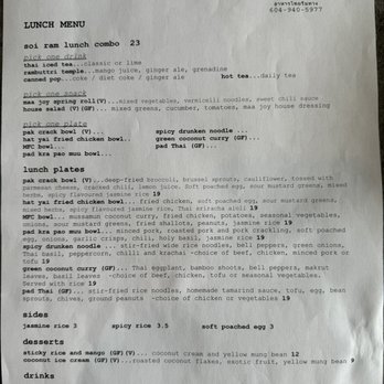 Soi Ram - Lunch menu - Thai Near Me - Delta, British Columbia Soi Ram - Lunch menu - Thai Near Me - Delta, British Columbia