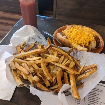 Hometown Hot Dogs - a plate of fries and a hot dog - Hot Dogs Near Me - Millersport, Ohio Hometown Hot Dogs - a plate of fries and a hot dog - Hot Dogs Near Me - Millersport, Ohio