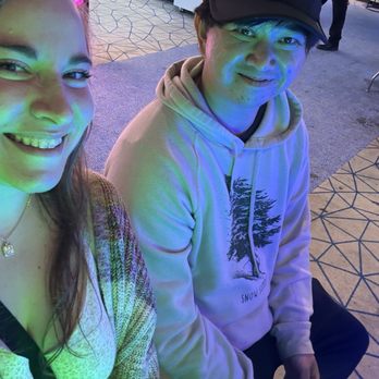 Round1 Bowling & Arcade - Burbank - Selfie in front of the Cyberpunk game - Bowling Near Me - Burbank, California Round1 Bowling & Arcade - Burbank - Selfie in front of the Cyberpunk game - Bowling Near Me - Burbank, California