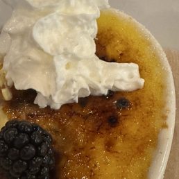 Blackberry crème brûlée