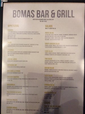 Menu photo 6 Bomas Bar & Grill Las Vegas, NV Menu photo 6 Bomas Bar & Grill Las Vegas, NV
