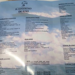 Hipódromo de Bellavista - Menú. Por 24€+IVA comes todo lo que quieras.