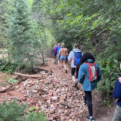 Ponderosa Uinta Campground - A portion of the hiking trail further down the road. I recommend Salt Creek Canyon trail if it's been cleaned up