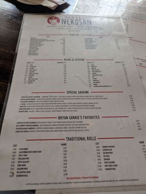 Menu photo 8 Sushi Nekosan San Diego, CA Menu photo 8 Sushi Nekosan San Diego, CA