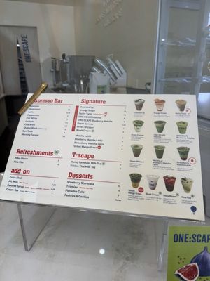 Menu photo 6 Onescape Coffee Los Angeles, CA
