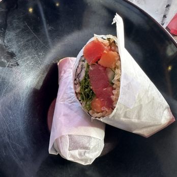Kenji Burger Koloa - Rainbow Sushi burrito - Burgers Near Me - Koloa, Hawaii Kenji Burger Koloa - Rainbow Sushi burrito - Burgers Near Me - Koloa, Hawaii