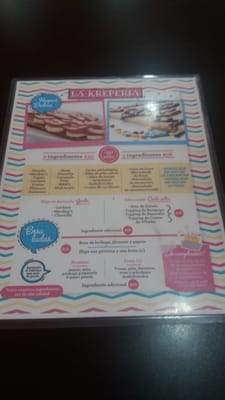 Menu photo 2 La Kreperia Ciudad de México, DIF