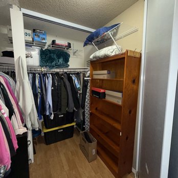 Classy Closets - BEFORE PIC. Right side of closet - Interior Design Near Me - San Marcos, California
