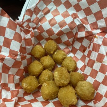 The Granville Pub - This is what they consider $7.50 worth of cheese balls. - Burgers Near Me - Louisville, Kentucky The Granville Pub - This is what they consider $7.50 worth of cheese balls. - Burgers Near Me - Louisville, Kentucky