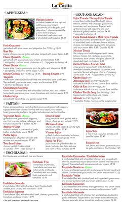Menu photo 4 La Casita Azul Yucca Valley, CA
