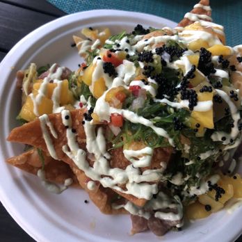 Caribbean Fish Market - Ahi tuna nachos - Seafood Near Me - St. Thomas, Virgin Islands Caribbean Fish Market - Ahi tuna nachos - Seafood Near Me - St. Thomas, Virgin Islands