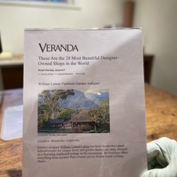 William Laman Furniture Garden Antiques - Mentioned on Veranda magazine