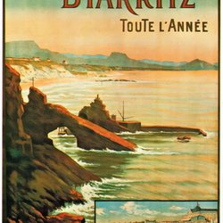 Cote des Basques - PK Sammlung, historisches am Strand  (03/2020)
