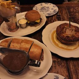 Wagyu Double Cheeseburger, English-Cut Prime Rib Sandwich, and Heritage Chicken Pie Wagyu Double Cheeseburger, English-Cut Prime Rib Sandwich, and Heritage Chicken Pie