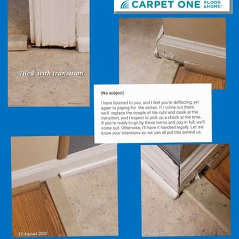 Smiley Tile Carpet One Floor & Home - Very disappointed! - Carpeting Near Me - Staunton, Virginia Smiley Tile Carpet One Floor & Home - Very disappointed! - Carpeting Near Me - Staunton, Virginia