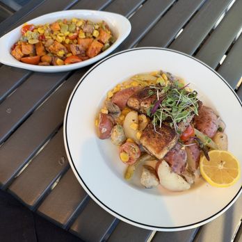 Boure Restaurant - Red fish and Lima bean succotash - New American Near Me - Oxford, Mississippi Boure Restaurant - Red fish and Lima bean succotash - New American Near Me - Oxford, Mississippi