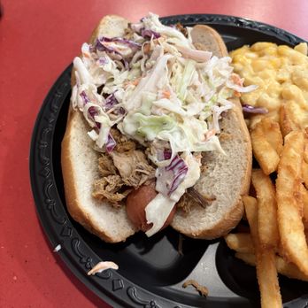 Wildwood Bar-B-Que - BBQ Slaw dog, mac and cheese and fries - Hot Dogs Near Me - Powhatan, Virginia Wildwood Bar-B-Que - BBQ Slaw dog, mac and cheese and fries - Hot Dogs Near Me - Powhatan, Virginia